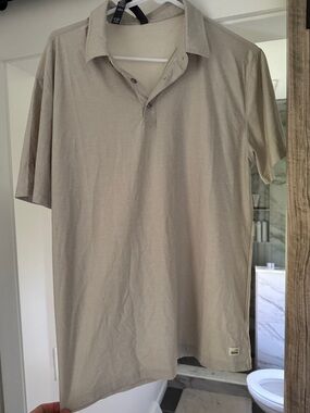 Vuori Men's StratoTech Polo in Salt Heather